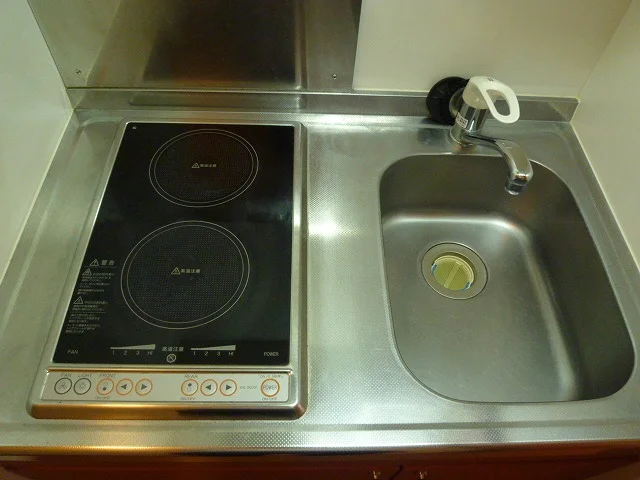 ２口電気コンロ