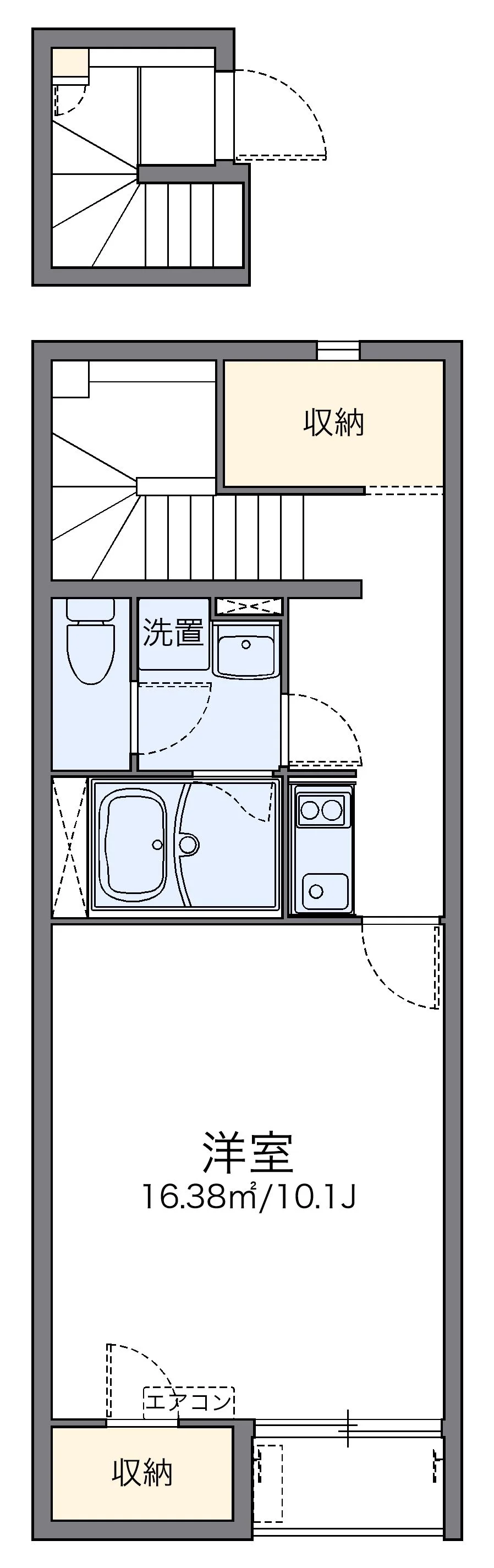 代表的な間取のため実際の間取とは異なる場合があります