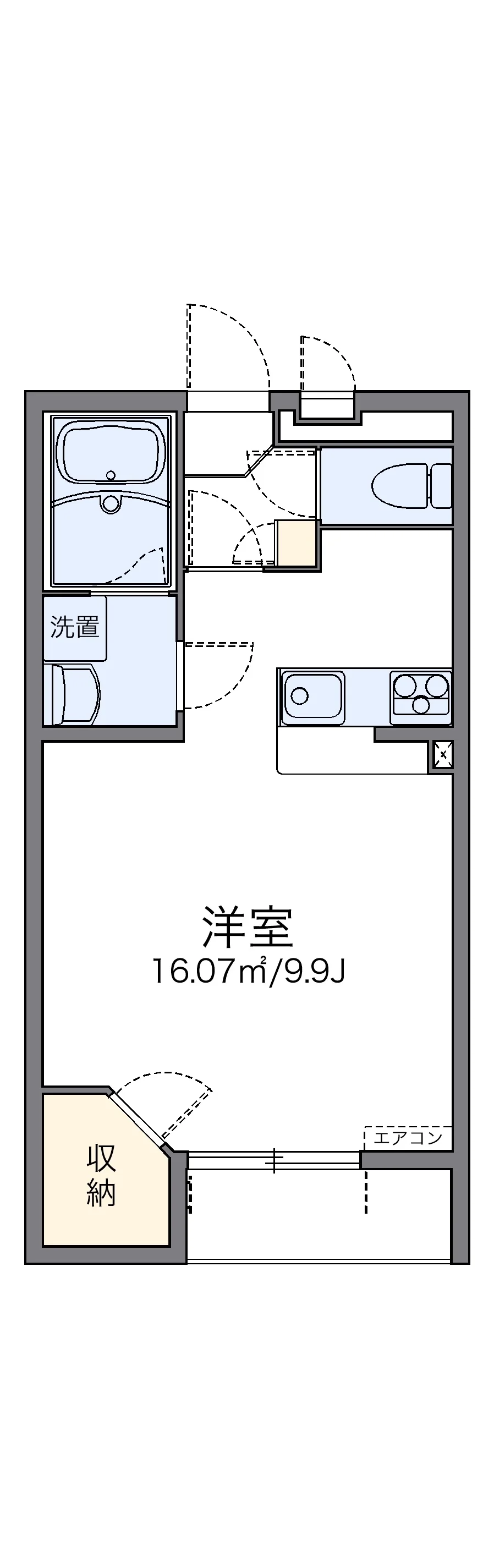 代表的な間取のため実際の間取とは異なる場合があります