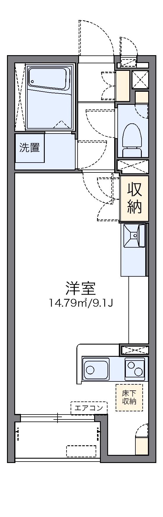 代表的な間取のため実際の間取とは異なる場合があります