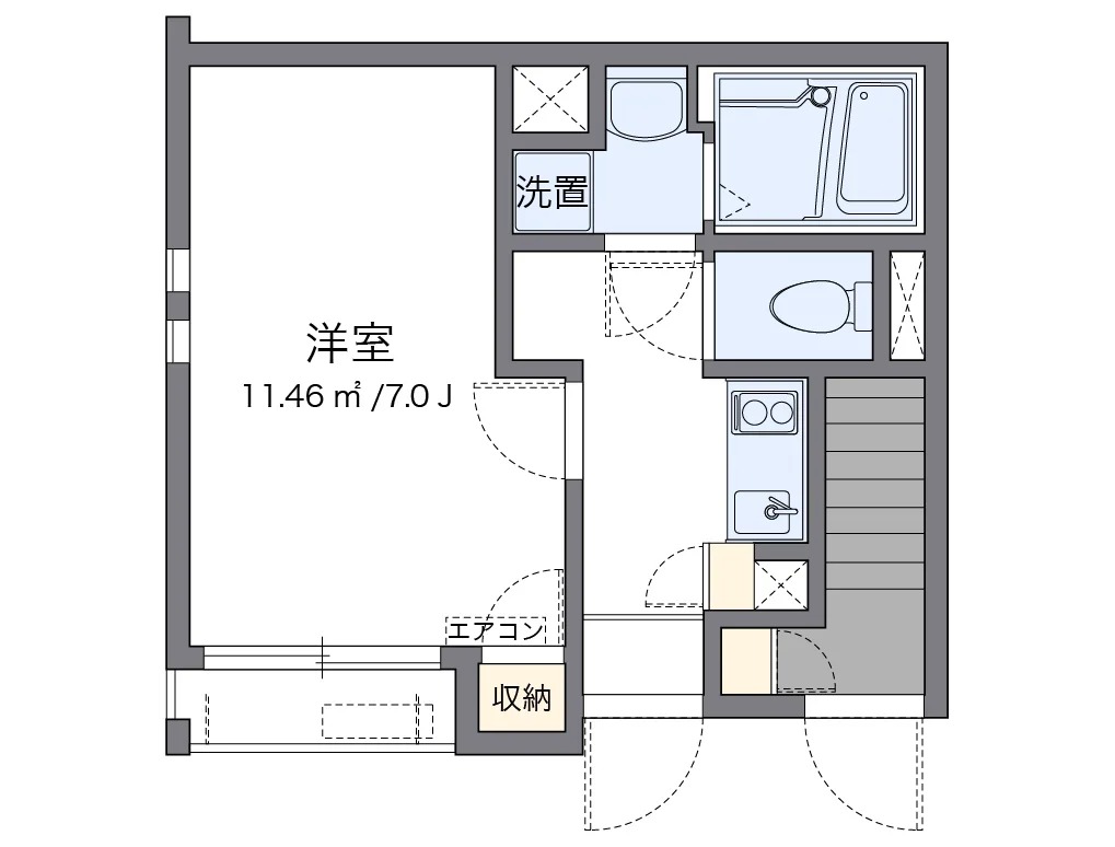 代表的な間取のため実際の間取とは異なる場合があります