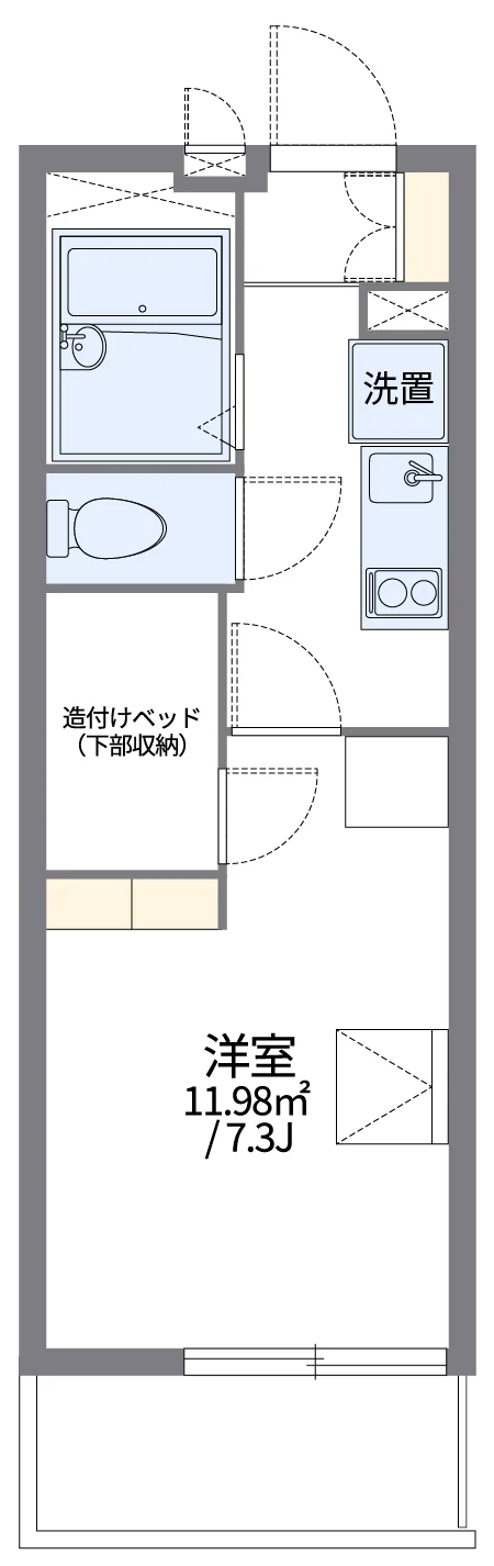 代表的な間取のため実際の間取とは異なる場合があります
