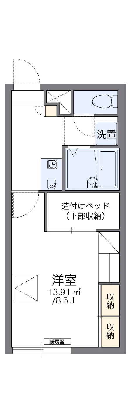 代表的な間取のため実際の間取とは異なる場合があります
