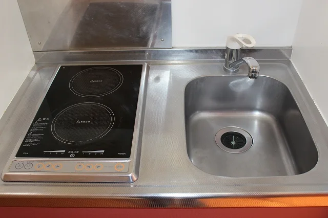 2口電気コンロ