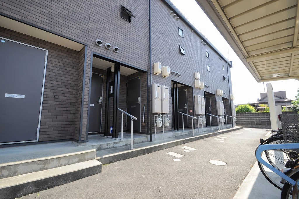 屋根付き駐輪場あり