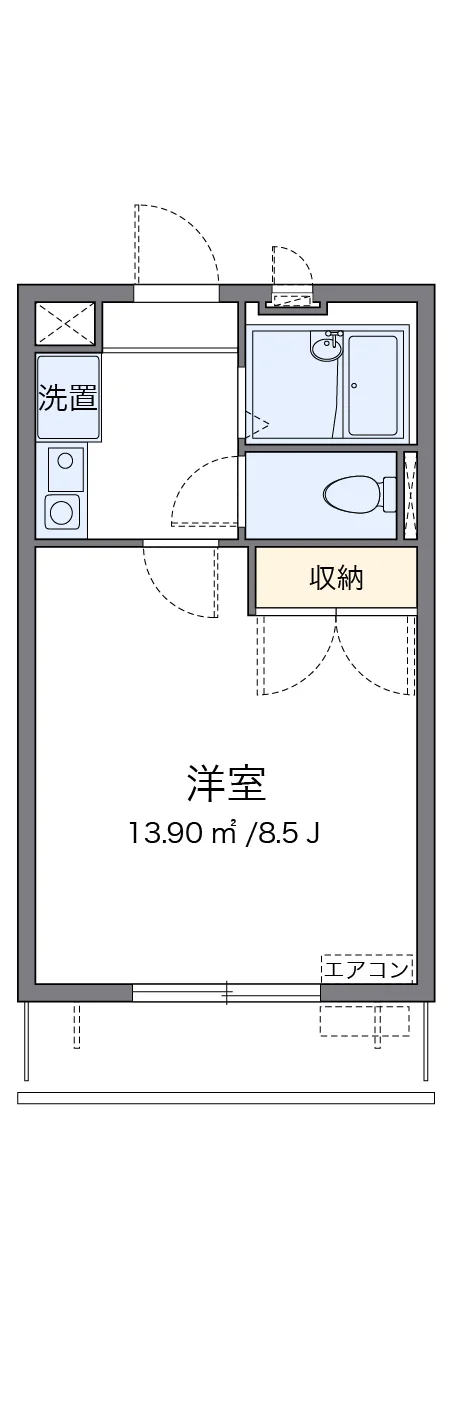 代表的な間取のため実際の間取とは異なる場合があります