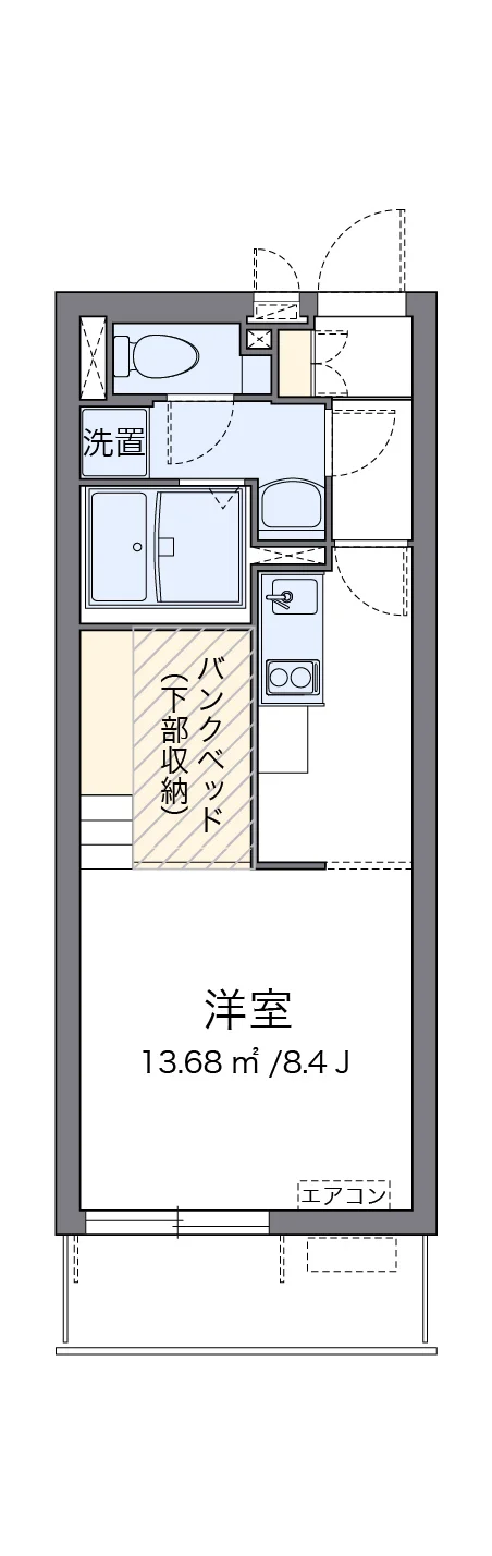 代表的な間取のため実際の間取とは異なる場合があります