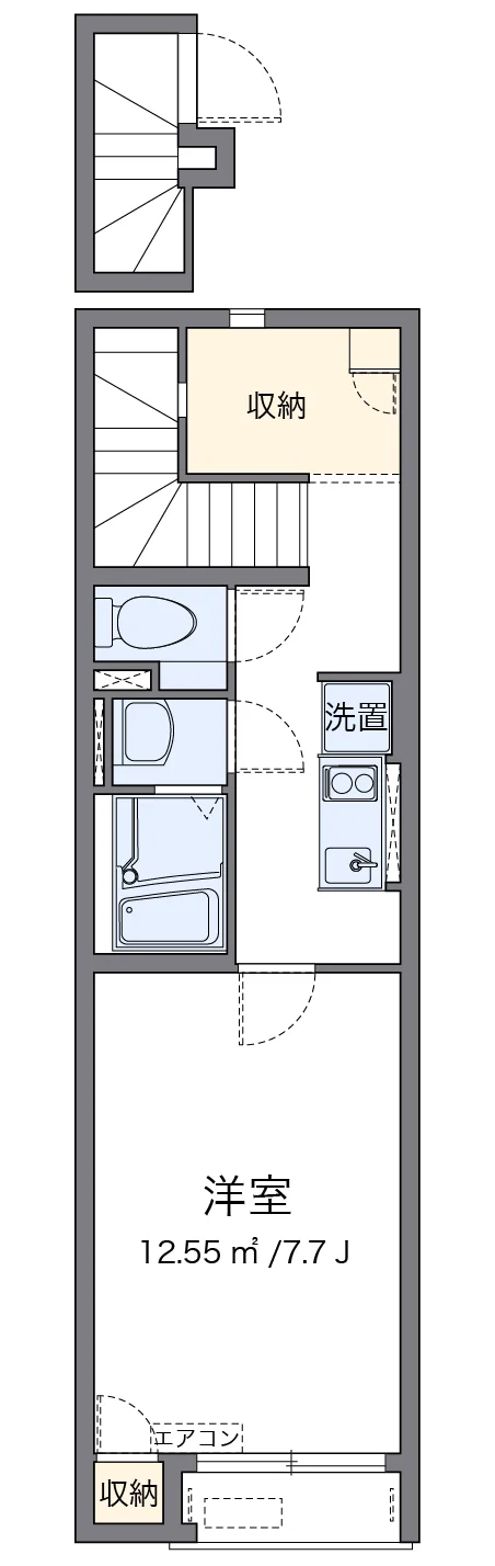 代表的な間取のため実際の間取とは異なる場合があります