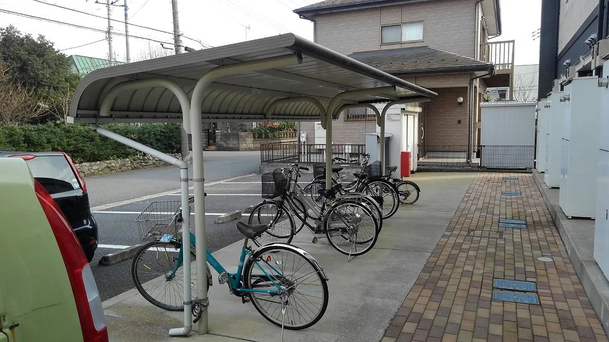 駐輪場も完備