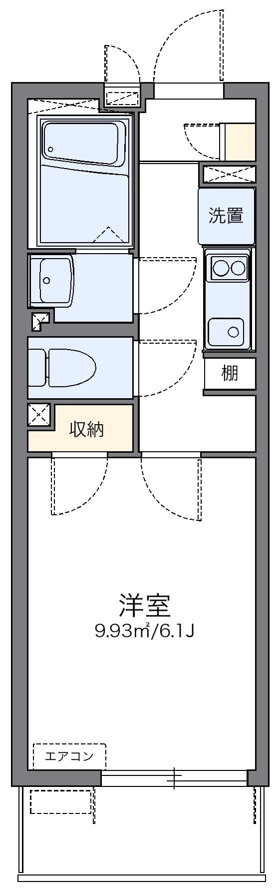 代表的な間取のため実際の間取とは異なる場合があります