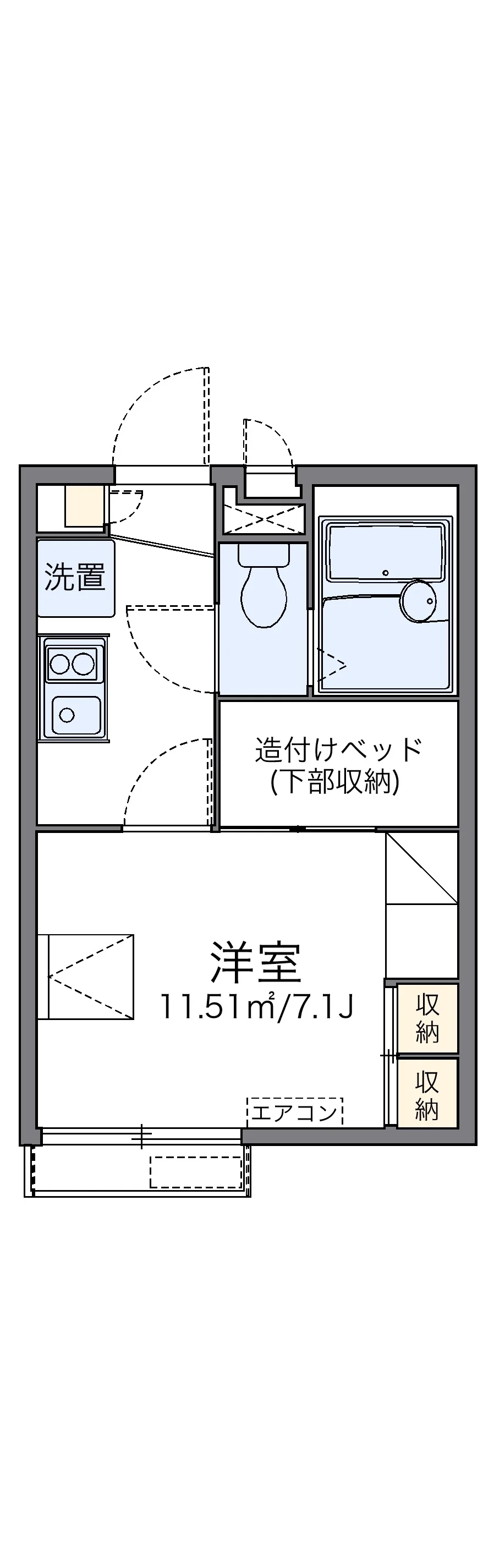 代表的な間取のため実際の間取とは異なる場合があります