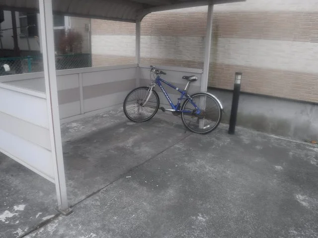駐輪場です！