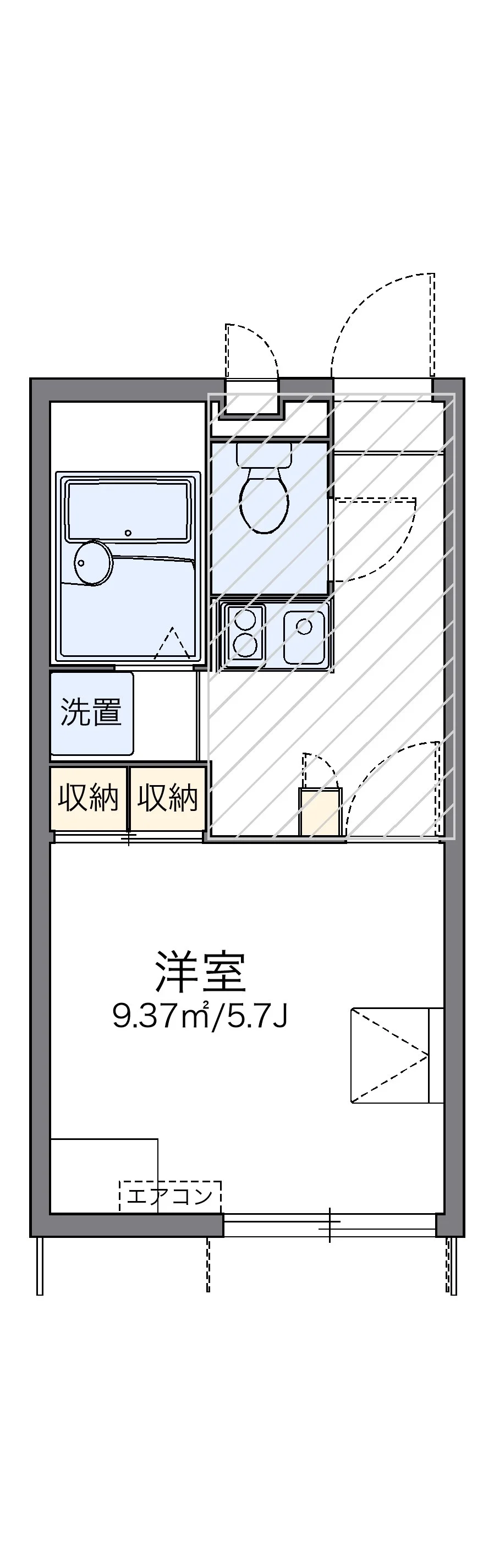 代表的な間取のため実際の間取とは異なる場合があります