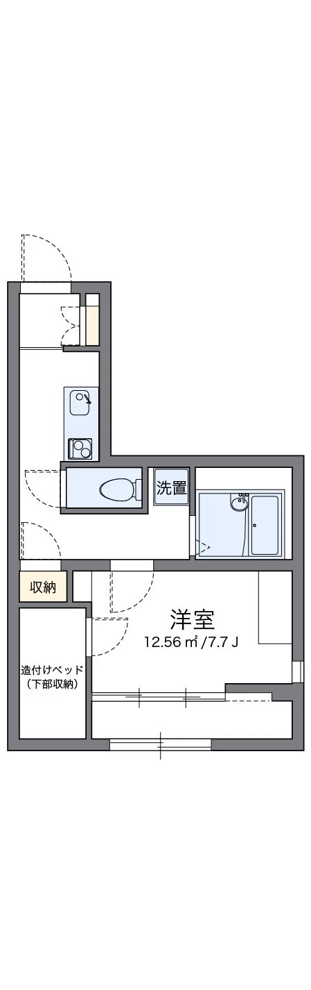 代表的な間取のため実際の間取とは異なる場合があります