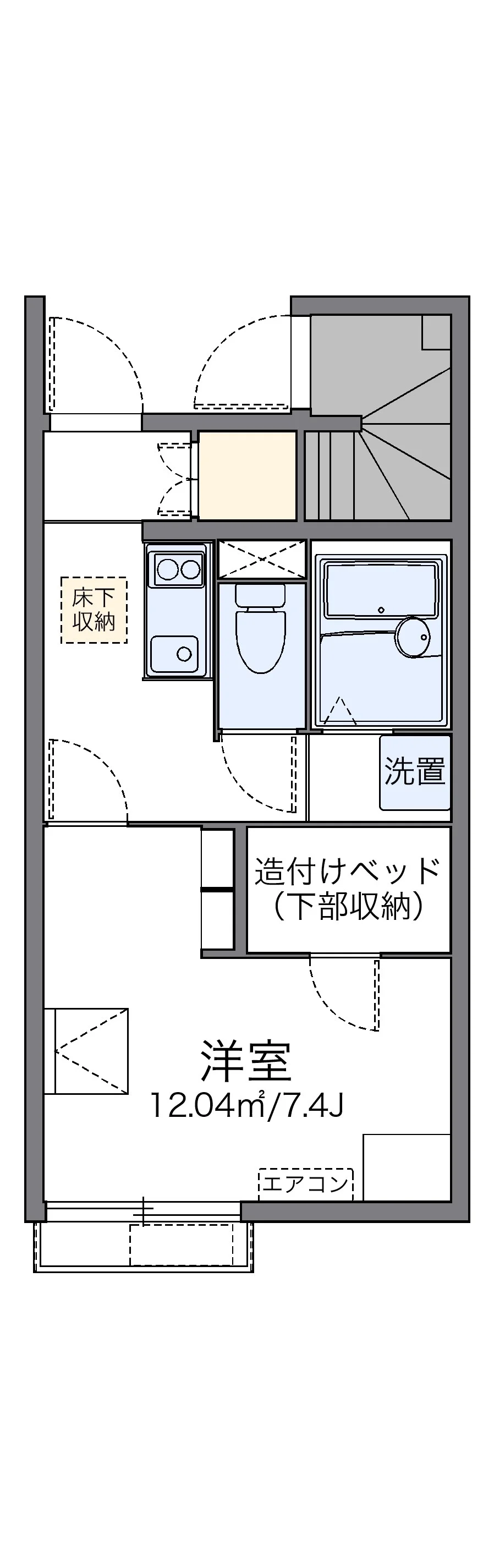 代表的な間取のため実際の間取とは異なる場合があります
