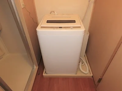 洗濯機も付いています