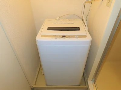 洗濯機も付いています