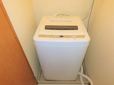 洗濯機も付いています