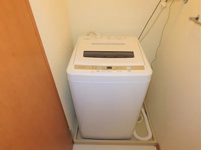洗濯機も付いています