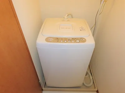 洗濯機も付いています