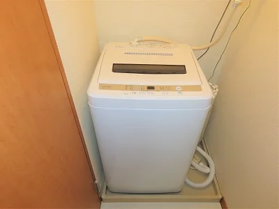 洗濯機も付いています