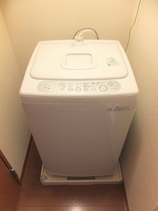洗濯機も付いています