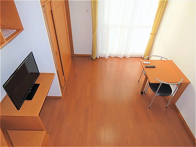 ベッド上からのアングルです