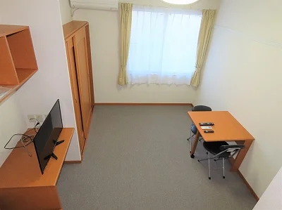 ベッド上からのアングルです