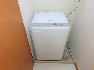 洗濯機も付いています