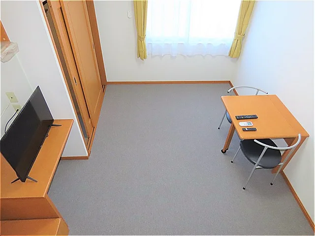 ベッド上からのアングルです