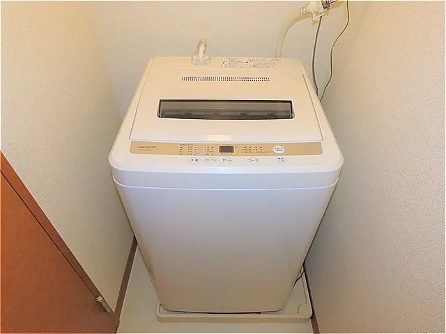 洗濯機も付いています