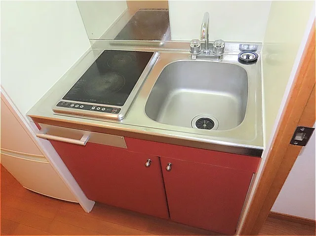 2口の電気コンロまたはIHコンロとなります