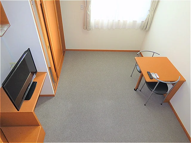 ベッド上からのアングルです