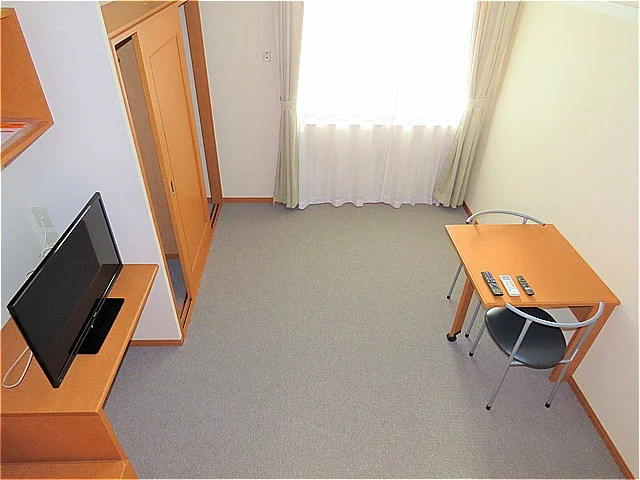 ベッド上からのアングルです