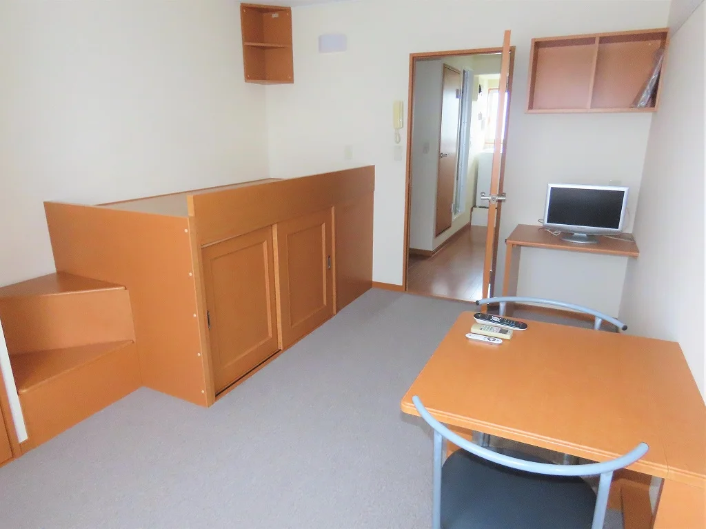 ハイベッドタイプのお部屋です
