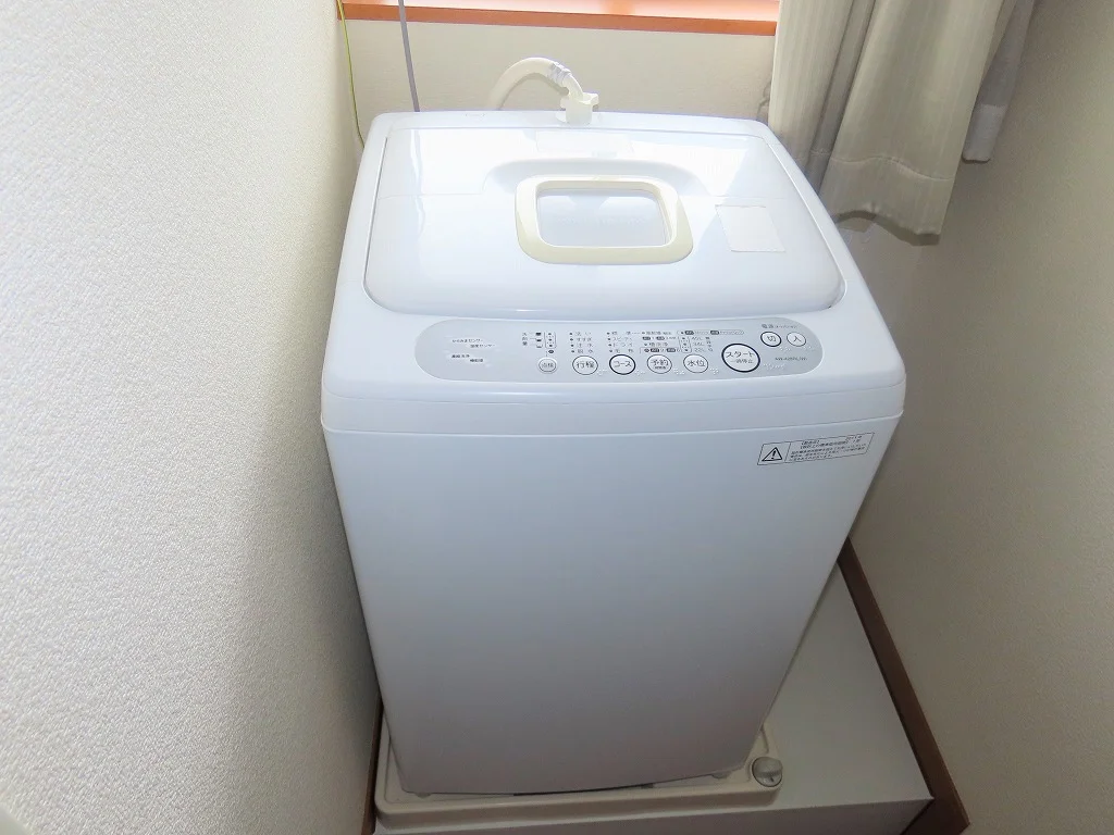 洗濯機も付いています