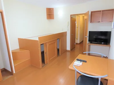 ハイベッドタイプのお部屋です