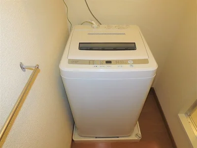 洗濯機も付いています