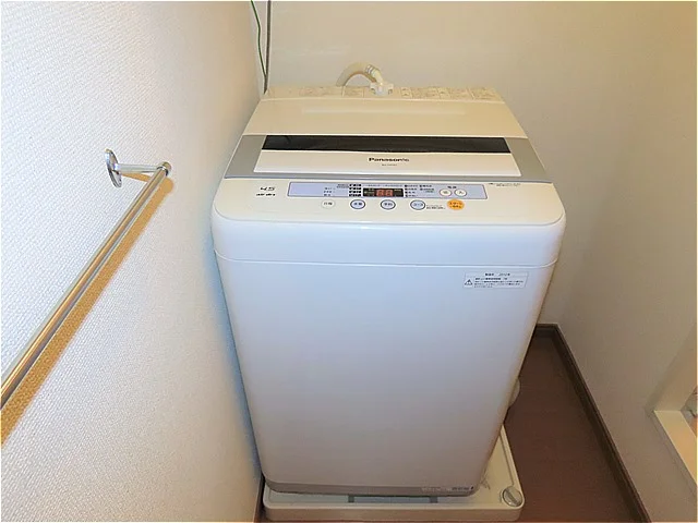 洗濯機も付いています