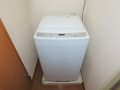 洗濯機も付いています