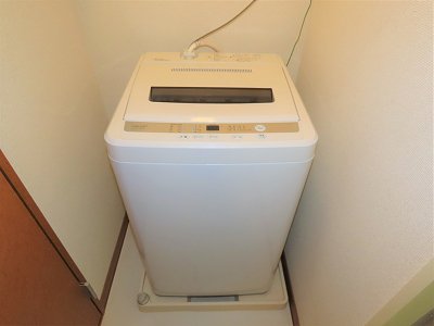 洗濯機も付いています