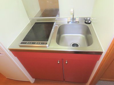 2口の電気コンロまたはIHコンロとなります