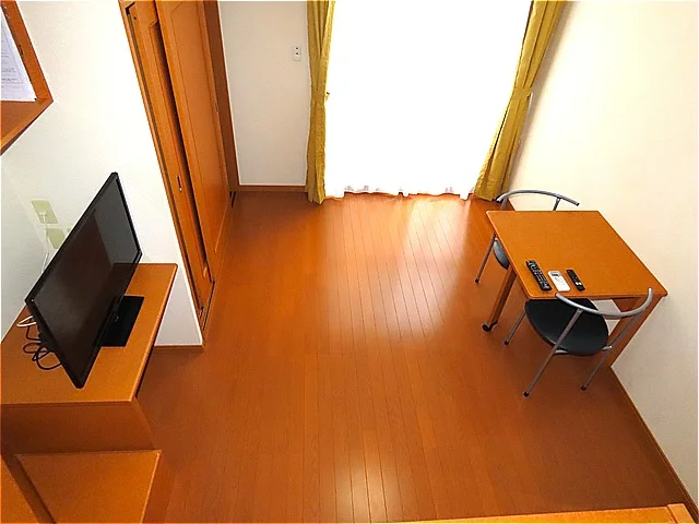 ベッド上からのアングルです