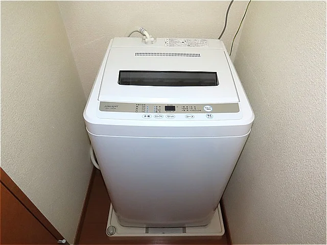 洗濯機も付いています