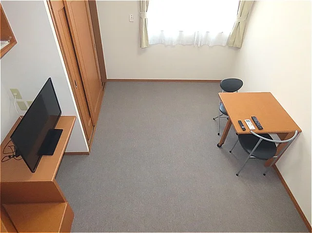 ベッド上からのアングルです