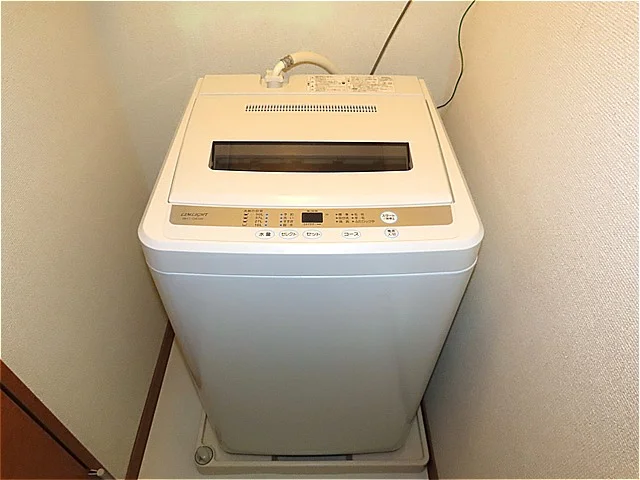 洗濯機も付いています