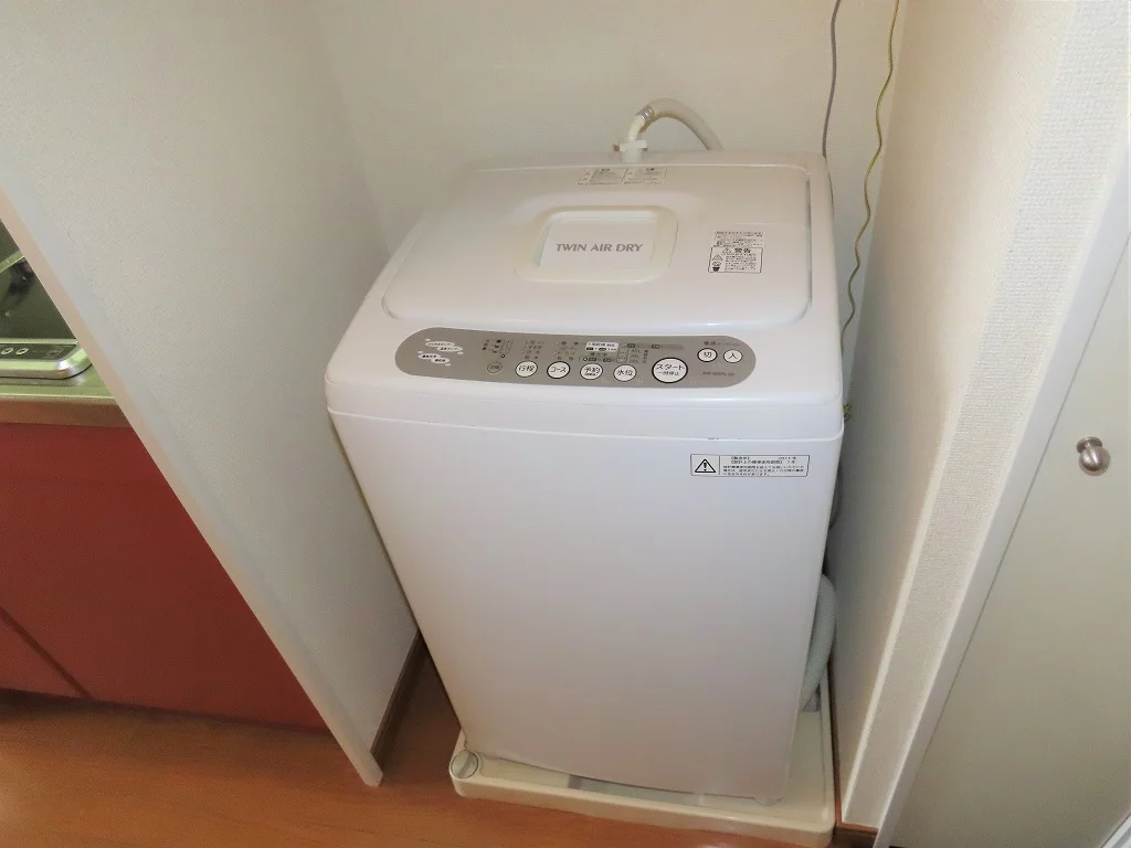 洗濯機も付いています