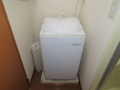 洗濯機も付いています