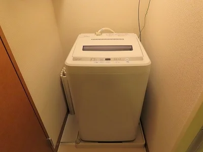 洗濯機も付いています