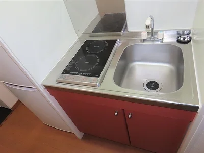 2口の電気コンロまたはIHコンロとなります